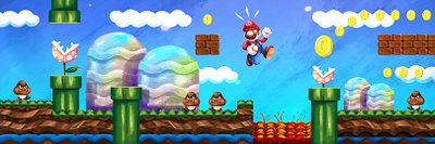 Super Mario character design fanart game art illustration mario nintendo super mario bros