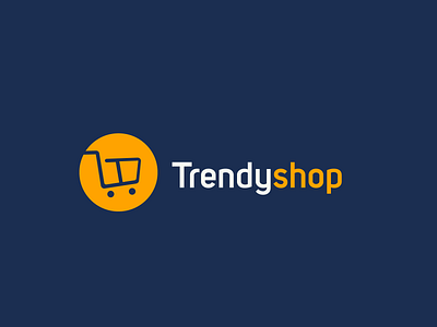 Trendy Shop - E Commerce Logo brand identity branding cart logo clever logo e commerce logo e commerce store logo logo design inspiration 2021 online shopping logo online store logo shop logo shopify store logo shopping cart logo shopping logo t cart logo teen shop logo top logo designers 2021 trending logo trendy logo trendy teenage logo woo commerce logo