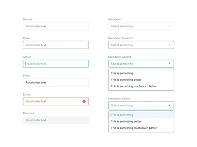 ⭐ Input Fields 16px 24px clean design design system designer developer iconography minimal placeholder ui uiux