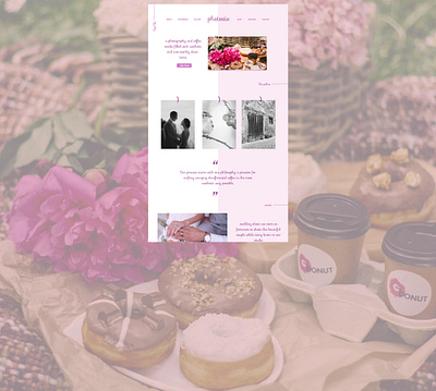 Photovio - Blog design aesthetic beauty branding design dribbble floral minimalism modern trend ui uidesign userinterface