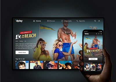 dplay platform redesign mobile product design tv app ui video vod