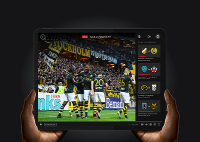 dplay sport player product design sport ui video vod