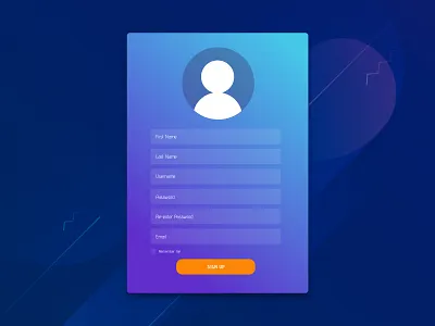 Simple Sign Up Page branding design flat illustration minimal ui ux vector web website