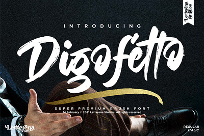 Digofetto - Strong Brush Font apparel apparel font branding design font font design fonts icon illustration lettering logo script font typography vector