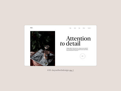 Attention to detail figma landingpage minimal ui user interface ux webdesign webdesigner website website design