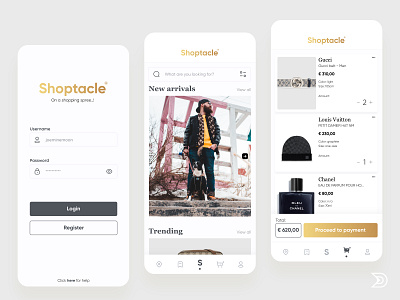 Luxury Store App UI/UX Design - ShopTacle app chanel douarts full workflow gucci louis vuitton ui ui ux ui design ui ux ui ux user ui ux web uidesign uiux user experience ux ux ui ux design uxdesign uxui