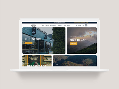 Wander North Georgia design ecommerce interface store design ui ux website woocommerce