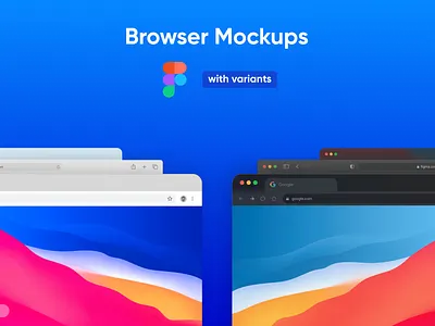 [Freebie] Browser Mockups for Figma chrome design free free mockup freebie freemockup minimal mockup mockups presentation safari simple ui ux