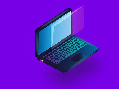 3D Laptop design ui