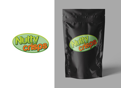 Nutty Crisps Logo design | Food logo design template creative logo dribbble food logo free logo fresh logo logo logo design logo idea nut logo