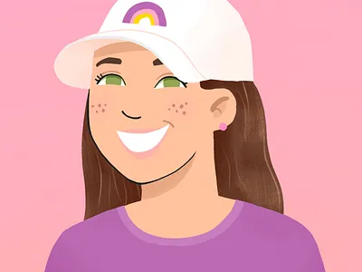 New Avatar! avatar cute cute illustration digitalart drawing girly illustraion pink portrait procreate profile rainbow