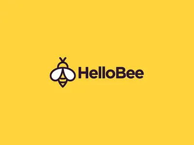 HelloBee branding logo logotype