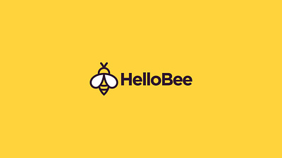 HelloBee branding logo logotype