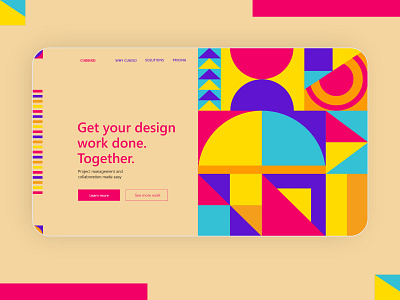 Bauhaus Web UI 2021 trend abstract art bauhaus geometric art header homepage ladingpage trend ui uiux web web design web ui