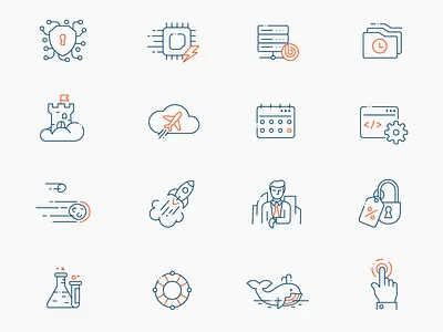 IT-Icons set I cloud design flat flatgraphic icon icon design iconography icons pack iconset illustration it outline security system server simple illustration ssl tech technology ui vector