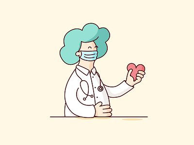 Happy Valentine's day to the real heroes! covid covid19 design doctors dribbbleweeklywarmup graphic design illustration illustrator medical care medical staff medicine nurses