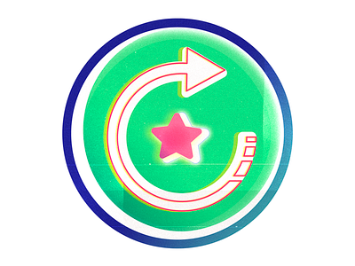 Citypop Replay Badge 80s badge badgedesign branding circle citypop design green icon illustrator pink pop replay retro rewind stylish vector vintage