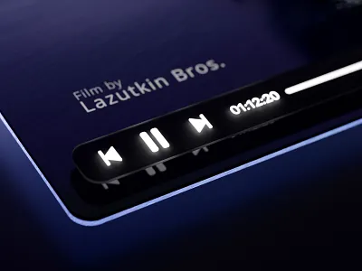 📽 Keep calm and watch the movie 😎🍿 3d 3d artwork 3d ui blender blender3d documents glass glassmorphism ios macos neumorphic design neumorphism neumorphism ui play productivity readdle ui video video app video player