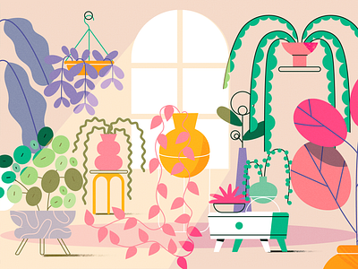 TED-Ed x Lobster Studio - Indoor Plants character design flat illustration lobsterstudio nature product summer team