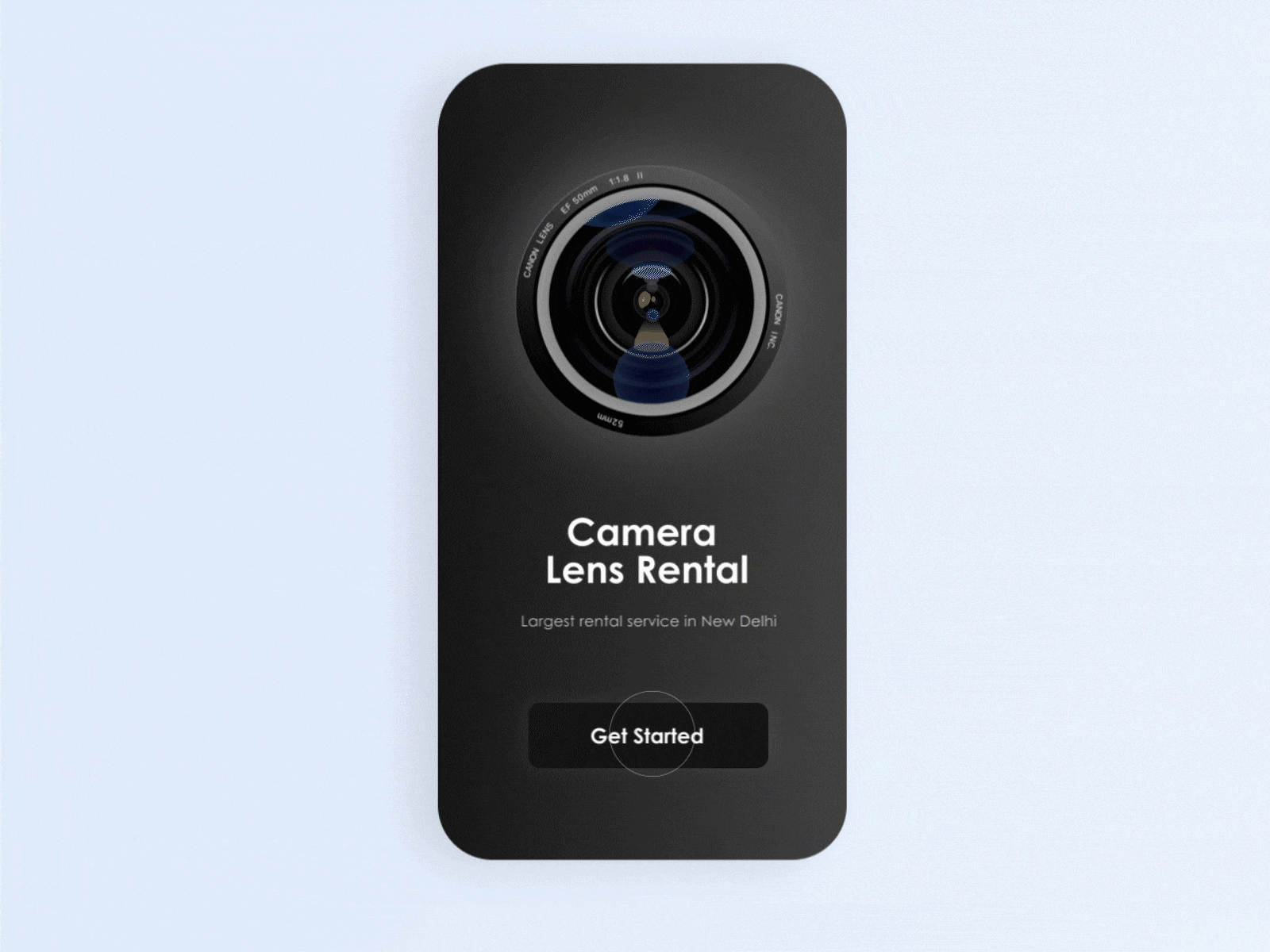 UI : Camera Lens Rental App by Ashhar Shams on Dribbble