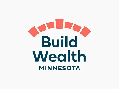 Build Wealth Logo 2 ancestral arc arch branding brick brickwork bridge build design designer education family finance financial generational interlock logo path wealth wealth management