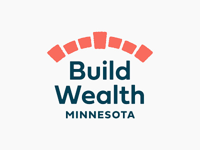 Build Wealth Logo 2 ancestral arc arch branding brick brickwork bridge build design designer education family finance financial generational interlock logo path wealth wealth management