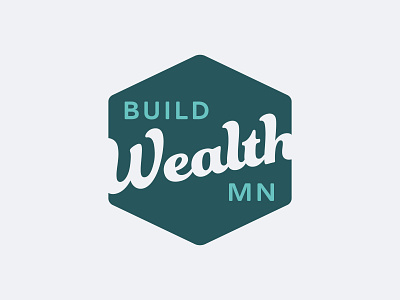 Build Wealth Logo 1 badge badgehunters branding build design education finance financial generational hexagon hexagonal home homeowner house logo retro vintage wealth