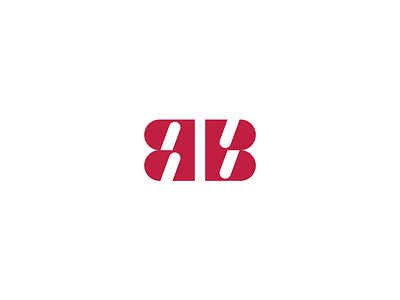 AB clean logo logodesign logotype minimal simple smart smooth symbol typography