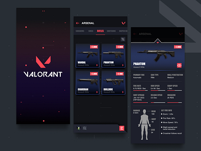 Valorant App app design dota 2 fortnite game design gaming gaming app gaming website graphic design product design streamer ui ux valorant valorant app