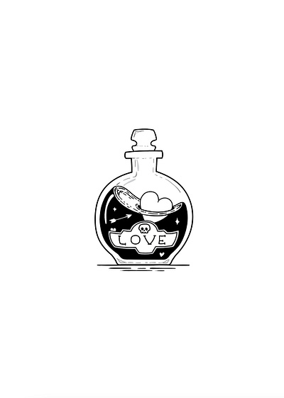 Love Potion #9: illustration illustration micron pen