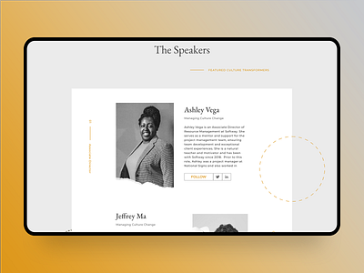 Seneca Speakers app conference design event branding landing page mobile ui ux web