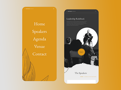 Seneca Landing Mobile app conference design event branding mobile ui ux web