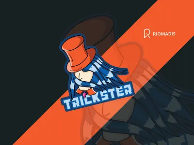 TRICKSTER esport logo design black branding cartoon design esport esport logo flatdesign gaming illustration illustrator logo mascot mascot logo vector