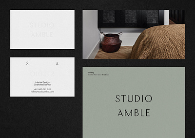 Studio Amble Branding branding branding design detail furnishing identity design interior design layout layout design ui