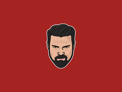 Billy Butcher (The Boys) adobe illustrator amazon amazon prime billy butcher comic book comics drawing face illustration illustrator karl urban portrait television the boys tv vector