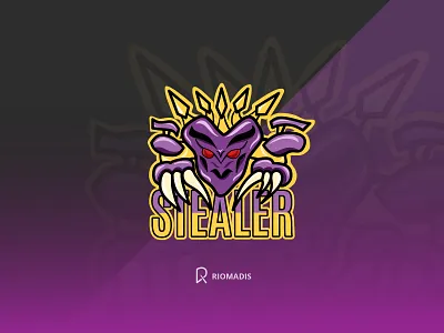 Stealer esport logo black branding cartoon dark design flatdesign illustration illustrator logo mascot mascot logo vector
