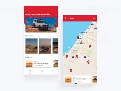 Driving club driving app events app mobile app mobile app design mobile ui ui uiux