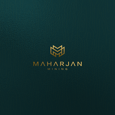 Maharjan Mining brand brand design brand identity branding design icon letter lettering lettermark logo luxurious minimalist monogram sophisticated symbol vector