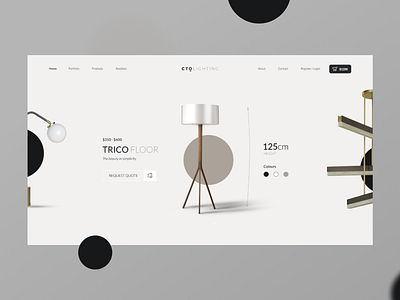 Refused design concept for Lighting art products concept contrast design layout minimal minimalism minimalist platform ui ux web website presentation