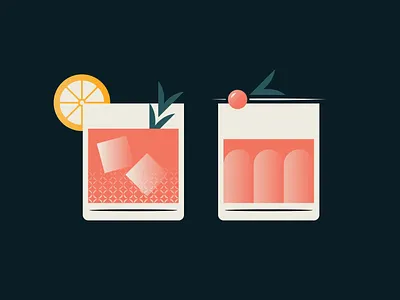Pinkies Up cocktail drinks gradient gradient color gradient design gradient logo gradients illustration illustration art illustrations illustrator procreate texture
