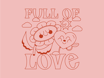 Valentines 2021 daisy design dribbbleweeklywarmup flowers heart illustration lettering love pink red typogaphy valentine valentine day valentines