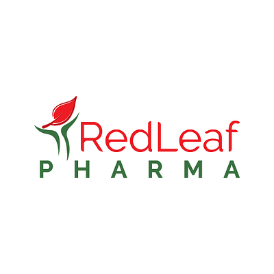 RedLeaf Pharma brand logo logo design logodesign medical logo pharmacy sanjoy