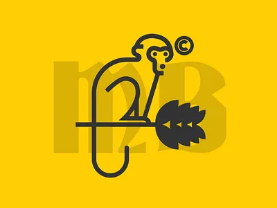 monky brewing diseño de logo diseño plano icono ilustrador logo logo logodesign design logodesign design brand logotipo marca plano