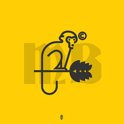 monky brewing diseño de logo diseño plano icono ilustrador logo logo logodesign design logodesign design brand logotipo marca plano
