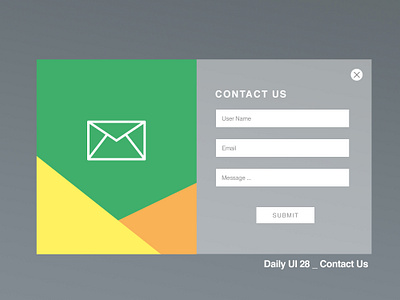 Daily UI 28/100 - Contact Us app contact form contact page contact us dailyui dailyuichallenge design flat mobile ui ux web website