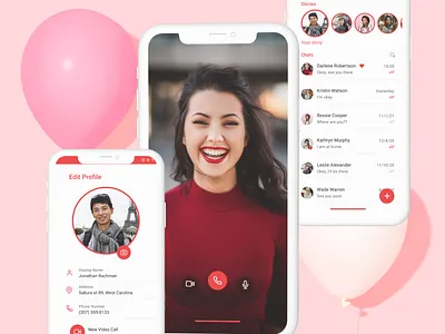 Dating Apps app dating app design just for fun love playoff ui valentine day