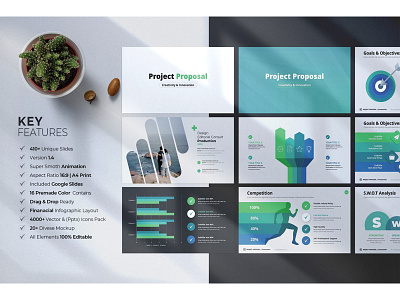 Project Proposal PowerPoint Template annualreport business plan business proposal business report company profile marketing plan project plan