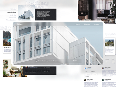 TripPoint Real Estate apartments app concept design desktop housing interface landing realestate rental tourism ux ux ui ux design web