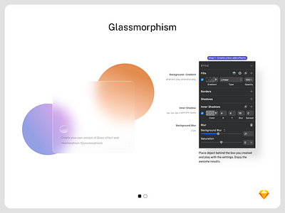 Glassmorphism 2021 freebie glassmorphism gradient learning sketch app trend tutorial ui visual