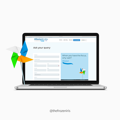 Restartindia- Web Design design design agency frozeniris uidesign uxdesign webdevelopment website design